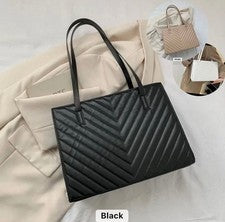 Elegante Bolso de Mano Mediano Acolchado en V - Elegante Bolso de Hombro para Mujer, Bolso Compacto con