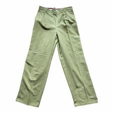 Pantalones de gamuza verde estilo vintage 34 para hombre, Prestige nuevos con etiquetas