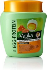 Mascarilla capilar acondicionadora profunda con proteína de huevo Vatika Naturals - Pack de 500 g x 2