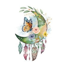 Pegatina de pared 3D mariposa atrapasueños para decoración de pared del hogar 60x30 cm PVC