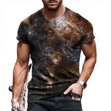 Camiseta Hombre Moda Gráfico Manga Corta Aptitud Física Casual Antiguo Suave Top