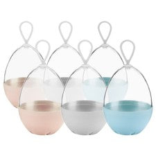Contenedor protector de maquillaje de belleza con soporte de esponja base de 6 piezas
