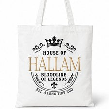 Bolso Shopper Casa Of Algodón Apellido Familiar HALLAM