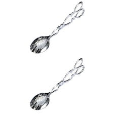 Paquete de 2 utensilios de cocina de acero inoxidable abrazadera de pan utensilios de cocina