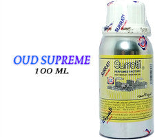 Aceite de perfume concentrado Surrati Oud Supreme, envasado de 100 ml, aceite Attar.