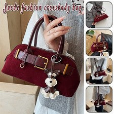Bolso de mano de gamuza para mujer Moda simple de gran capacidad Bolso de hombro Bandolera Bolsos