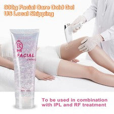 Gel refrescante cuidado facial gel de acoplamiento para eliminación de vello IPL dispositivo láser cuidado de la piel