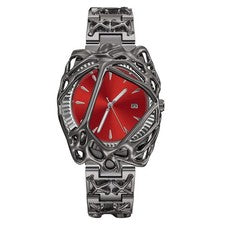 Reloj Hombre Garra Gótica Medieval Cuarzo Acero Inoxidable Luminoso Impermeable NUEVO