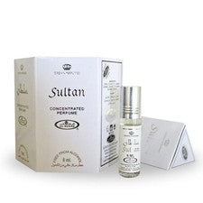 6 piezas en caja - Al Rehab Sultan Perfume Aceite Roll On 6 x 6 ml Attar Unisex Emiratos Árabes Unidos