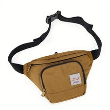 Riñonera de ocio Bolso Bandolera Hombres Mujeres Mini Bolso Cinturón Moda Cintura Marrón