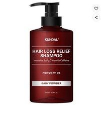 Champú para aliviar la pérdida de cabello con cafeína KUNDAL 500 ml cuidado intensivo del cuero cabelludo K-Beauty