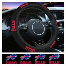 Cubierta de volante de coche Buffalo Bills Mafia antideslizante elástica decorativa 15 pulgadas