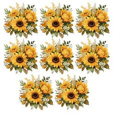 8 PIEZAS Pegatinas de Pared Decorativas Girasol 29 por 29CM para Hogar Dormitorio Salón