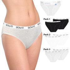 2er Damen Slips Baumwolle Unterwäsche Slip Hochwertig Jersey Gr. S - XL 2er Pack