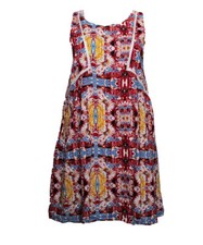 VESTIDO VESTIDO TIRANTES SEÑORA ROSA VISÓN MULTICOLOR MP8135i CHRISTINA PERRI 38 M