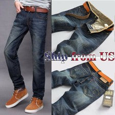 Pantalones de mezclilla informales para hombre calce ajustado rectos carga de combate pantalones de entrenamiento