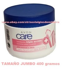 CREMA FACIAL TRIPLE ACCIÓN AGUA DE ROSAS DE AVON CARE GRAN TAMAÑO 400g PIEL SECA