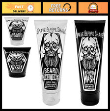 Juego de lavado y acondicionador de barba para cabello facial suave y limpio - Esenciales de aseo