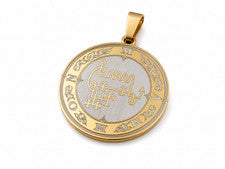 Collar Colgante Sello Mamón Goetia Demonio Sello Salomón Joyería P15