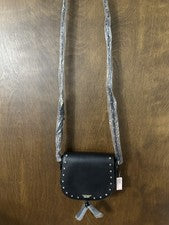 Bolso Bandolera Victoria's Secret Mujer Cartera Cuero Sintético Tachonado Borla Negro