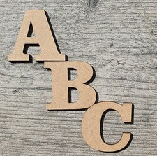 Letras grandes de madera de 3 cm-30 cm de alto (3 mm de grosor) artesanías extra grandes letreros de MDF para el hogar