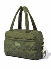 Bolso de Viaje Marc Jacobs Acolchado Nylon Mediano Fin de Semana Verde Oscuro Nuevo ML2306591