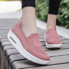 Mujer Moda Informal Entrenadores Zapatos para Correr Aire Libre Sin Cordones Gimnasio Deportes Tenis