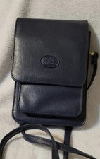 Nuevo Bolso Mensajero Bandolera Koltov Azul Marino Diseño Cartera Cuero Vegano .R1