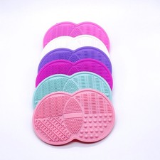 Almohadilla de limpieza de cepillo 2 piezas limpiador de maquillaje sombra de ojos esponja facial limpieza