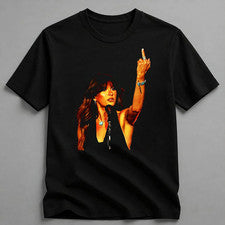 Camiseta Retro Ella Langley Dedo Medio Estilo Retro Camisa Algodón, Música de Moda Inspiración