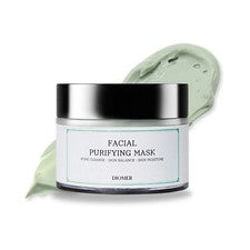 Mascarilla purificadora facial DIOMER 3,38 oz/100 ml cuidado de poros, exfoliar K-Beauty