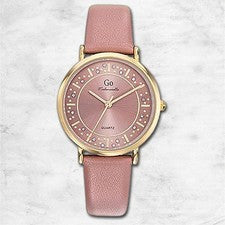 Girl Only Go Reloj de Pulsera Mujer Cuarzo Cuero de Color Rosa