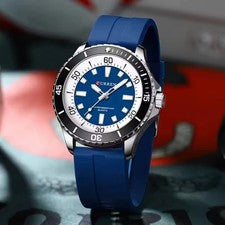 44MM CURREN Reloj Deportivo Hombre Cuarzo Buceo 30M Impermeable Luminoso Inoxidable NUEVO