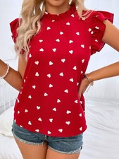 Verano Nueva Moda Manga Corta Cuello Redondo Camisa Lunares Elegante Para Mujer Prendas para el torso