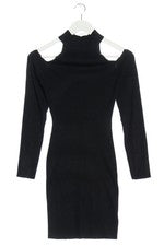 Vestido de punto Fashion Nova mujer viscosa elegante negro talla 36