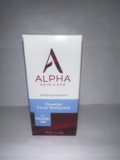 Crema hidratante facial esencial Alpha Skin Care, ácido hialurónico, aloe, vitamina B&E 2 oz