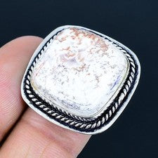 Anillo de joyería de plata esterlina 925 hecho a mano con piedras preciosas...