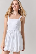 Vestido Solero Francesca's Trixxi Blanco Para Mujer Talla Grande 10-12 Dobladillo Burbuja Mini Bolsillos
