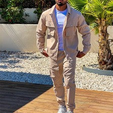 Pantalones de encuadernación de pierna de moda traje ajustado para hombre