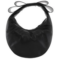 Mini bolso de cuero Mach and Mach Cadeau R24-B0065-NAP-NEGRO-NEGRO