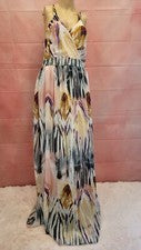 Maxi Vestido Para Mujer HARPA Forrado MULTICOLOR NUEVO CON DEFECTO TALLA GRANDE