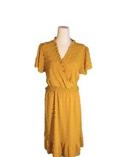 Vestido para mujer color mostaza talla grande nuevo con etiquetas