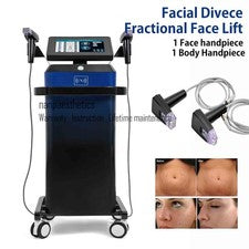 Máquina facial estiradora de piel 2 en 1 M8 oro fraccional R-F levantamiento de piel spa salón