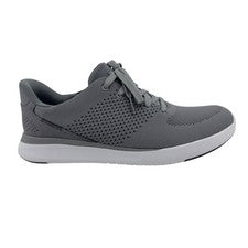 Zapatilla deportiva Kizik Lima gris extra ancha para hombre