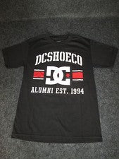 Camiseta Para Hombres Genuina DC Informal Moda Skate BMX MX S M L XL XXL Negra DC41