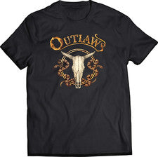 Camisa The Outlaws (banda) manga corta algodón negra todas las tallas QQ1038