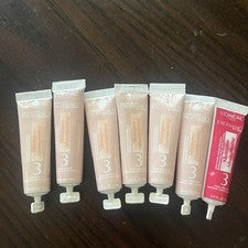 (7) Champú Mixto Loreal Paris Excellence Crema #4 Tubos Cuidado Profundo 0.41 OZ Ea
