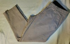 Pantalones chinos Nordstrom atléticos sin planchar de algodón marrón spandex 32 x 28,5 nuevos sin etiquetas