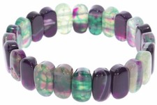 Achat fancy mix Carbochon Schmuck Armband Stretch 15x8mm SAB472