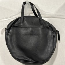 Bolso monedero redondo negro de cuero sintético Zac para mujer